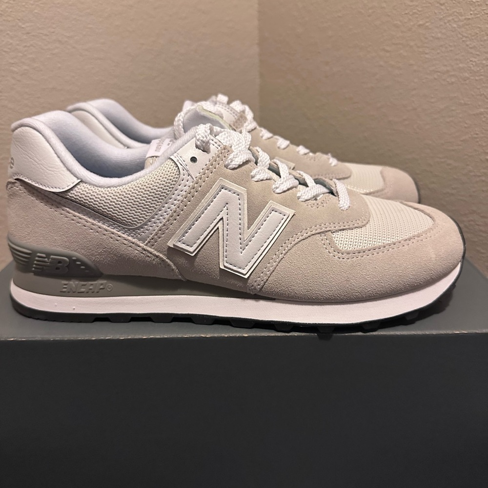 New Balance #574 Sneakers Color: Nimbus Cloud with NB white logo